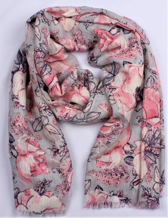 Alice & Lily printed viscose autunm/winter weight scarf   Style:SC/4591